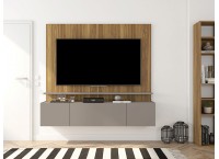 MEUBLE TV INTENSE PANEL LAMINATED MEL/ CACAO